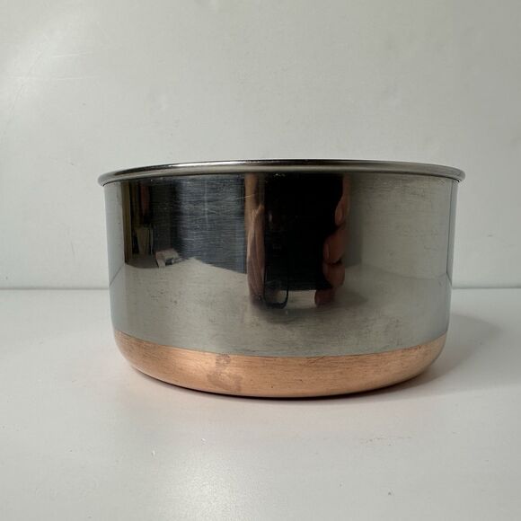 Revere Ware 1.5 Qt Copper Clad Pot Sauce Pan Stainless Steel NO LID - Picture 2 of 12
